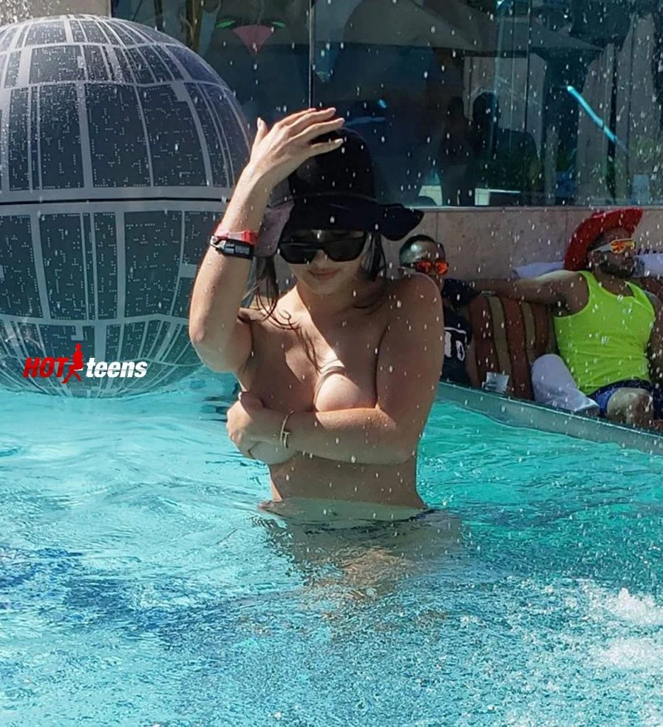 Tao Wickrath Naked in Pool