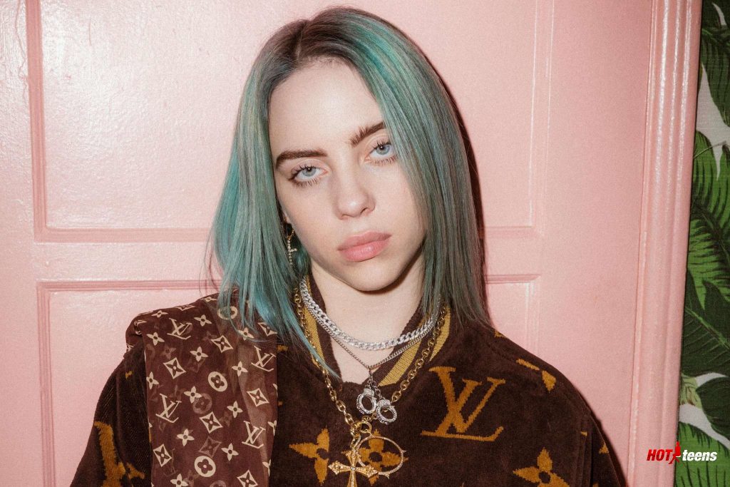 Crazy Billie Eilish with Green Hair