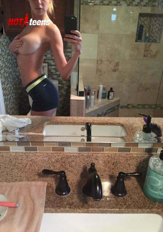Elizabeth Turner Nude Self Shot in Bathroom