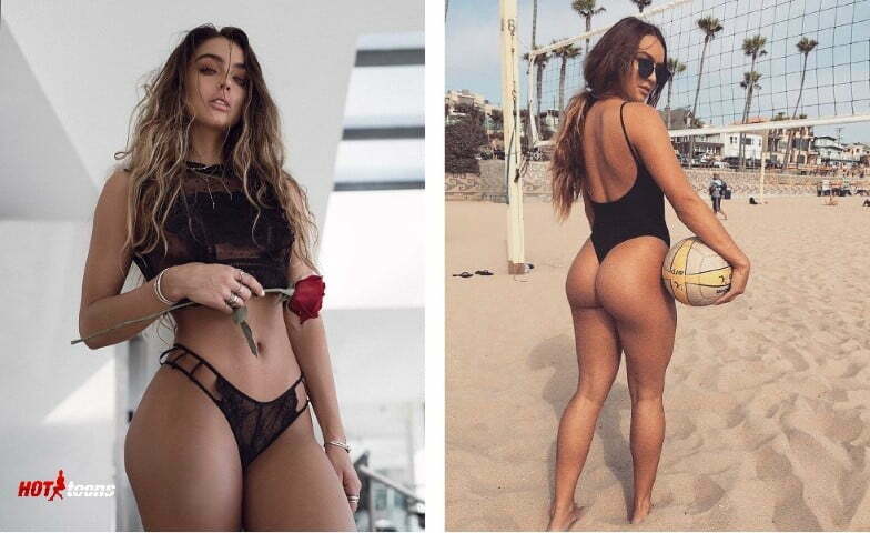 Hot Insta model Sommer Ray in black lingerie