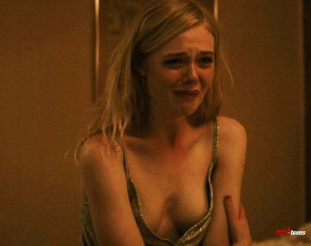 Real nude tits Elle Fanning movie scene