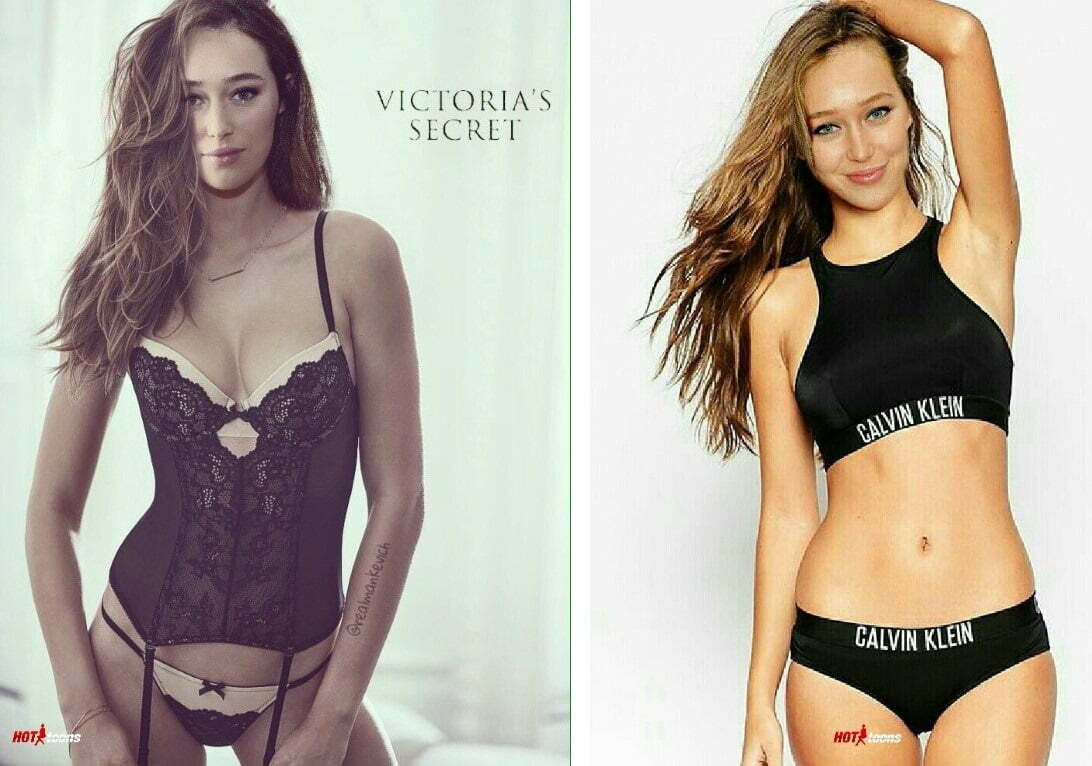 Alycia Debnam Carey modeling for Vogue and Calvin Klein